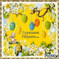 Joyeuses Pâques... - Бесплатни анимирани ГИФ