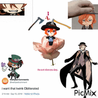 its not chuuya day silly 2 geanimeerde GIF