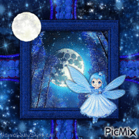 {{♫Little Fairy in the Moonlight♫}} - GIF animado gratis