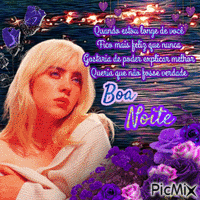 Billie Eilish Boa Noite - Безплатен анимиран GIF