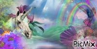 rainbow prism utopia animerad GIF
