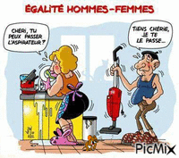 Egalité HOMMES - FEMMES - Δωρεάν κινούμενο GIF