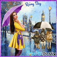 Rainy Day. London - Bezmaksas animēts GIF