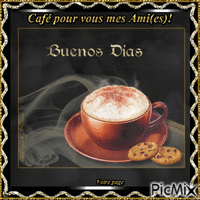 Café pour vous mes Ami(es)! κινούμενο GIF