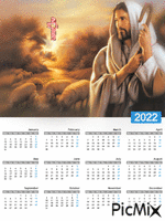 Kalendarz z Jezusem na 2022