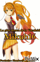 Vocaloid Mikuh16 - Bezmaksas animēts GIF