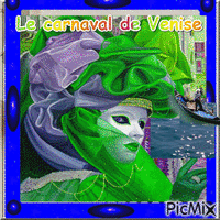 Le carnaval de Venise geanimeerde GIF