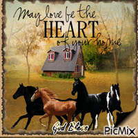May Love be the Heart  of your Home animowany gif