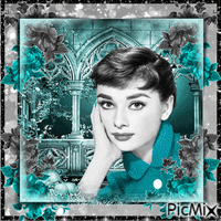 Audrey Hepburn, Actrice Britannique animeret GIF