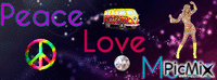 peace love - GIF animate gratis