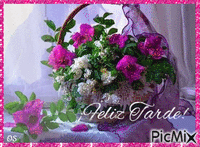 Flores y Velos - GIF animado gratis