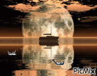 pleine lune - Δωρεάν κινούμενο GIF