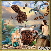marzia  - coffee fantasy - Besplatni animirani GIF