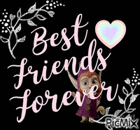 Best friends forever - Animovaný GIF zadarmo