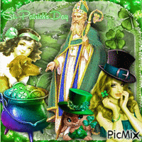 St. Patrick анимированный гифка
