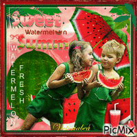 Watermelon - Безплатен анимиран GIF
