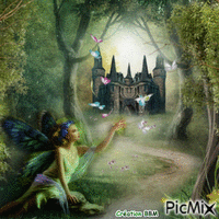 La fée aux papillons par BBM animeret GIF