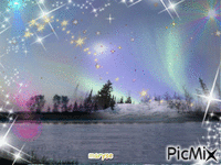 aurore animovaný GIF