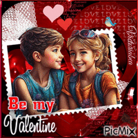 Be my Valentine - Animovaný GIF zadarmo