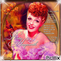 La belle Rita Hayworth - Безплатен анимиран GIF