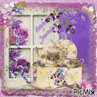 violettes GIF animado