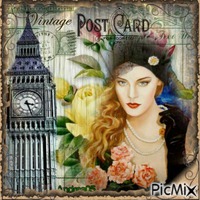Portrait in London... - PNG gratuit