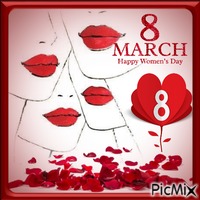Happy Women's Day - GIF animado gratis