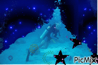 под водой - GIF animé gratuit