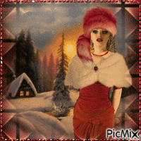 lady in red(winter)