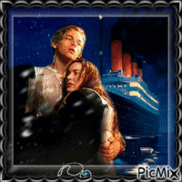 Titanic ( Rose and Jack) animeret GIF