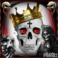 Skull King - GIF animé gratuit