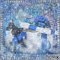 "I'll have a Blue Christmas without you!" ~ Elvis Pressley - GIF animado grátis