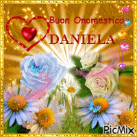 Buon onomastico Daniela - Ücretsiz animasyonlu GIF