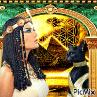 Reine Cléopâtre - GIF animé gratuit