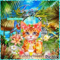 Tropical Summer - GIF animé gratuit