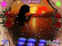 soleil couchant ma création a partager sylvie - 免费动画 GIF