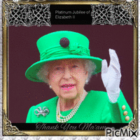 Queen Elizabeth ll - GIF animado grátis