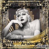 Art Deco in Black and Gold - 免费动画 GIF