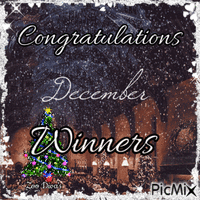 December Winners GIF animé