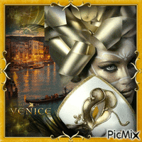 Carnival evening in Venice ... GIF animasi