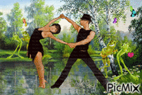 танцоры - Zdarma animovaný GIF