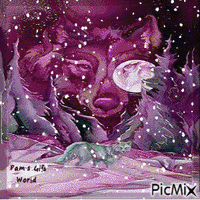 Wolf Moon - Gratis geanimeerde GIF