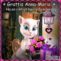 Grattis Anna-Maria 2018 animovaný GIF