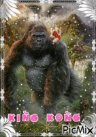 King Kong GIF animé