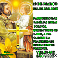 SÃO JOSÉ E JESUS - Бесплатный анимированный гифка