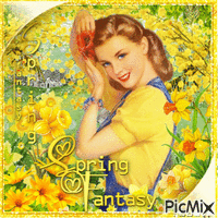 Spring in yellow - Free animated GIF