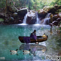 le reflet dans l'eau - Darmowy animowany GIF