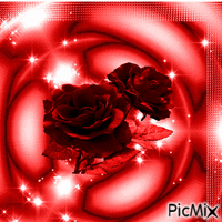Fleur rouge - Bezmaksas animēts GIF