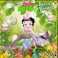 Pâques easter Ostern Betty Boop animowany gif