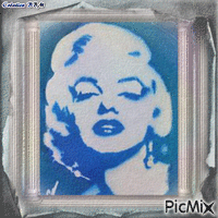 Marilyn Monroe par BBM κινούμενο GIF